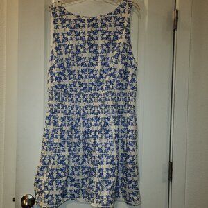 Universal Thread XXL Blue n White Summer A-line Sleeveless Dress